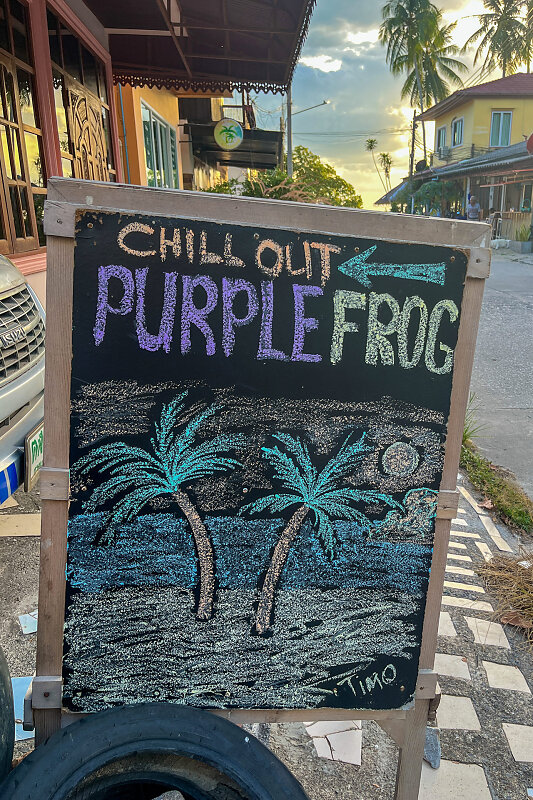 Purple frog